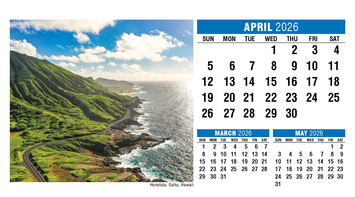 Galleria Scenes of America Promotional Desk Calendar (Eng) - 2026